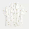 Short-Sleeve Oxford Cotton Shirt