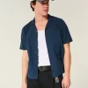 Short-Sleeve Seersucker Pocket Shirt
