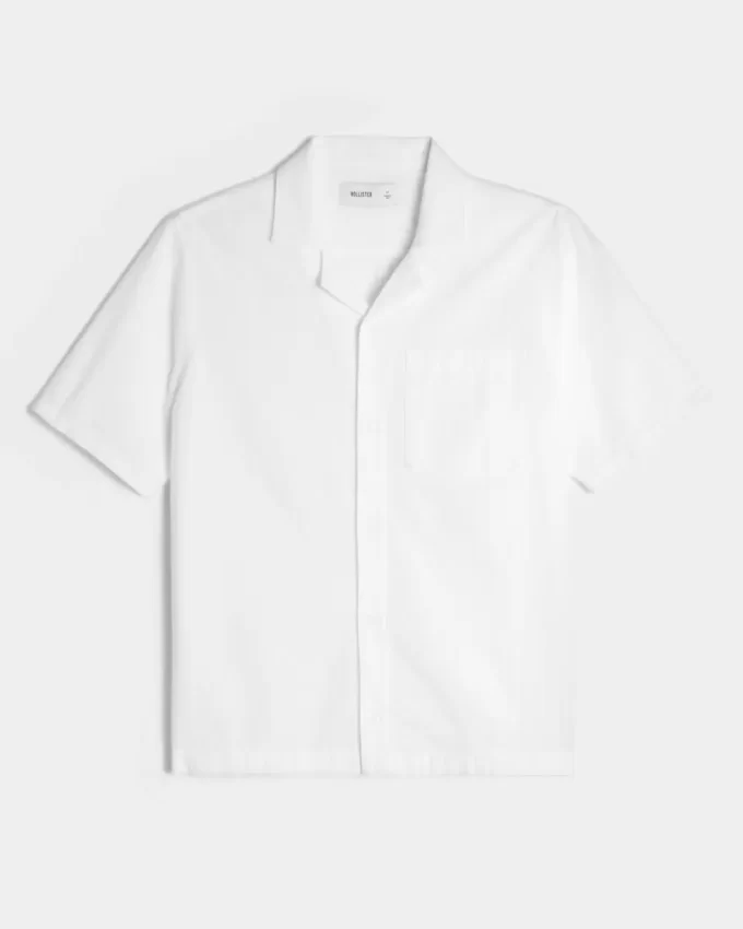 Short-Sleeve Seersucker Shirt