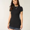 Short-Sleeve Tunic Sweater