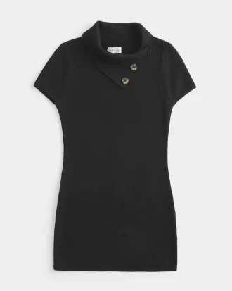 Short-Sleeve Tunic Sweater
