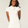 Short-Sleeve Tunic Sweater