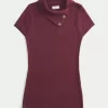 Short-Sleeve Tunic Sweater
