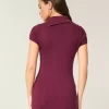 Short-Sleeve Tunic Sweater
