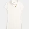 Short-Sleeve Tunic Sweater
