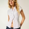 Short-Sleeve Tuxedo Shirt