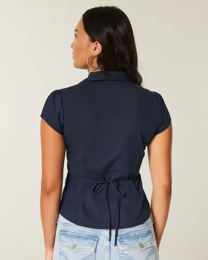 Short-Sleeve Tuxedo Shirt