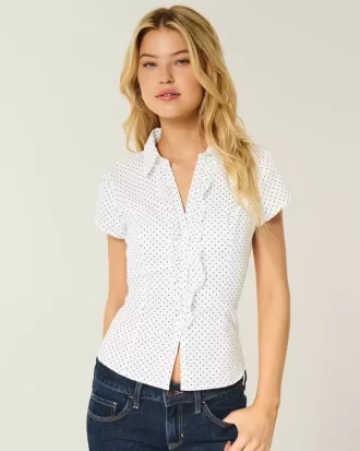 Short-Sleeve Tuxedo Shirt