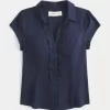 Short-Sleeve Tuxedo Shirt