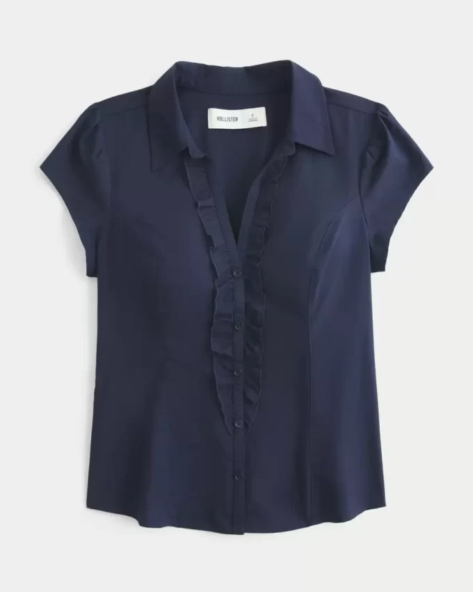 Short-Sleeve Tuxedo Shirt