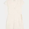 Short-Sleeve Wrap Dress