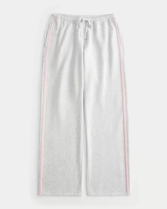Side-Stripe Straight Sweatpants