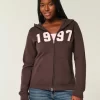 Slim 1997 Graphic Zip-Up Hoodie