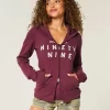 Slim 99 Graphic Zip-Up Hoodie