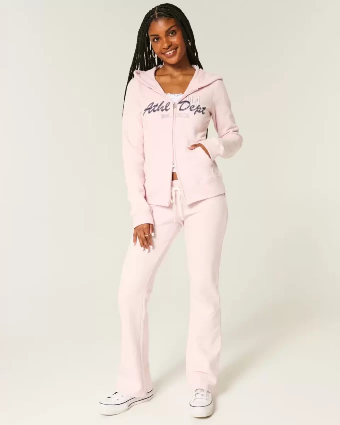 Slim Athletic Dept Graphic Zip-Up Hoodie