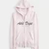 Slim Athletic Dept Graphic Zip-Up Hoodie