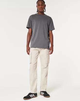 Slim Straight Cargo Pants