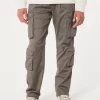 Slim Straight Cargo Pants