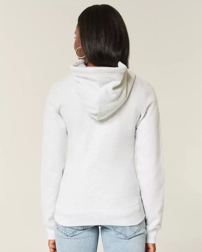 Slim Striped Zip-Up Hoodie