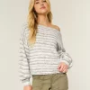 Slouchy Off-the-Shoulder Sweater