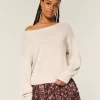 Slouchy Off-the-Shoulder Sweater