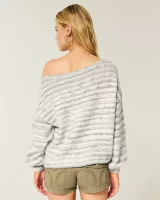 Slouchy Off-the-Shoulder Sweater