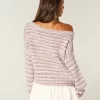 Slouchy Off-the-Shoulder Sweater