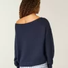 Slouchy Off-the-Shoulder Sweater