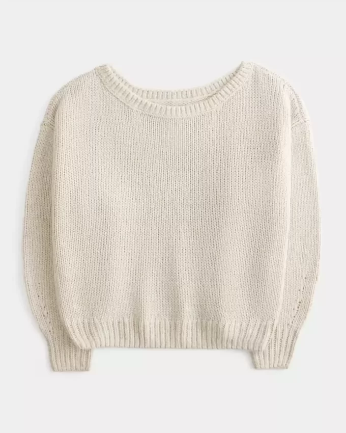 Slouchy Off-the-Shoulder Sweater