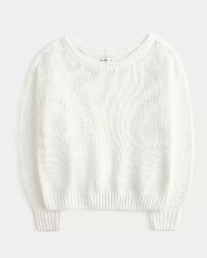 Slouchy Off-the-Shoulder Sweater