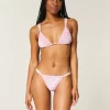 Smocked High-Leg Cheekiest Bikini Bottom