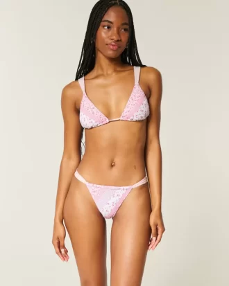 Smocked High-Leg Cheekiest Bikini Bottom