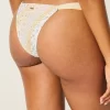 Smocked High-Leg Cheekiest Bikini Bottom