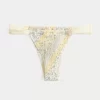 Smocked High-Leg Cheekiest Bikini Bottom