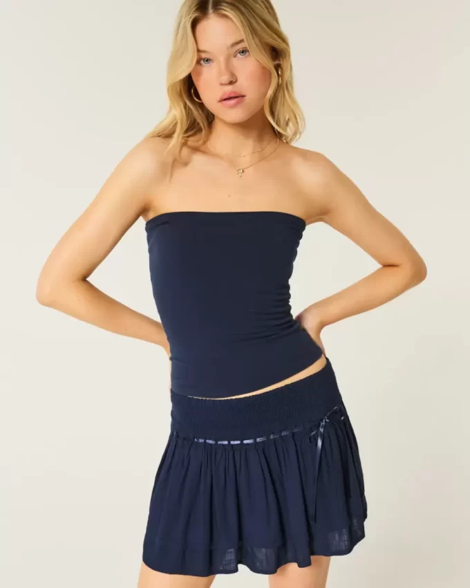 Smocked Tiered Mini Skort
