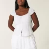 Smocked Tiered Mini Skort