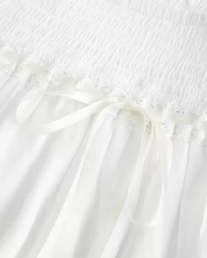 Smocked Tiered Mini Skort