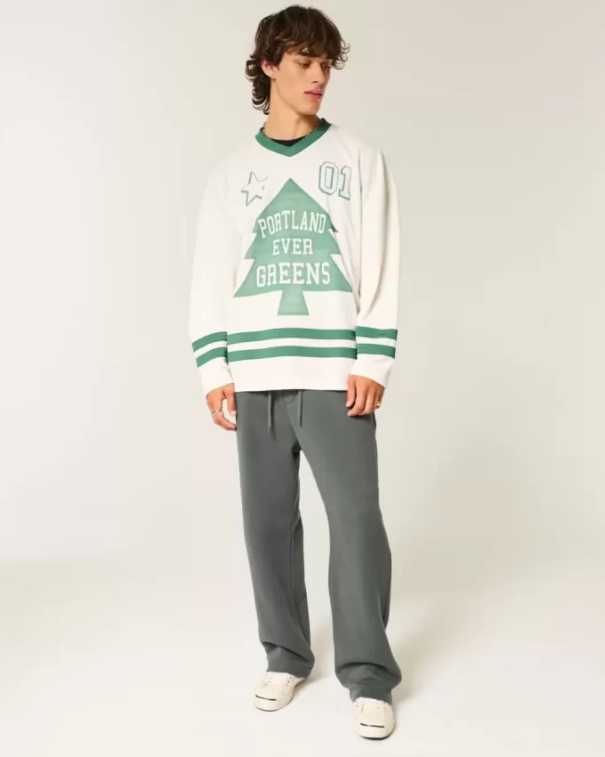 Snake Graphic Baggy Sweatpants