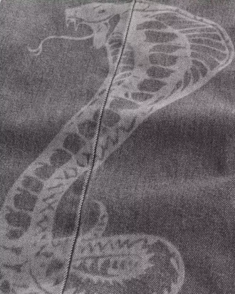 Snake Graphic Super Baggy Jeans