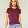Soft Stretch Seamless Fabric Crew Baby Tee