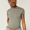Soft Stretch Seamless Fabric Crew Baby Tee