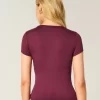 Soft Stretch Seamless Fabric Crew Baby Tee