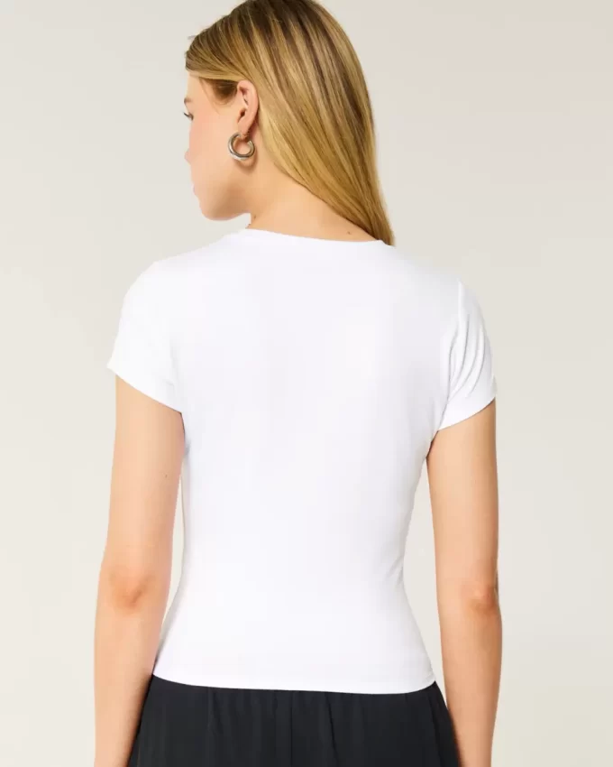 Soft Stretch Seamless Fabric Crew Baby Tee