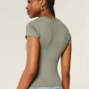 Soft Stretch Seamless Fabric Crew Baby Tee