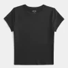 Soft Stretch Seamless Fabric Crew Baby Tee