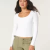 Soft Stretch Seamless Fabric Scoop Top