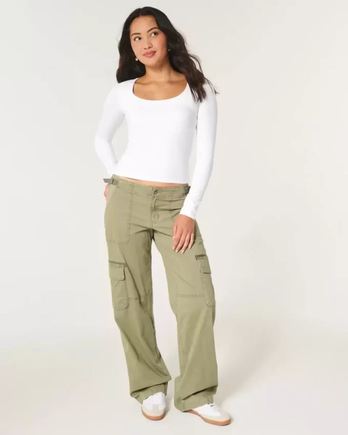 Soft Stretch Seamless Fabric Scoop Top