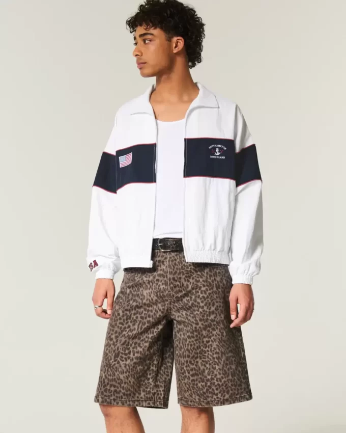 Southampton NY Graphic Zip-Up Jacket