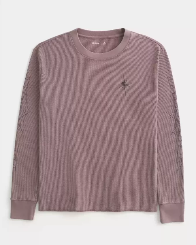 Spider Graphic Thermal Crew Shirt