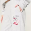 Sporty Graphic Wide-Leg Sweatpants